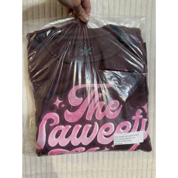 McDonald’s‎ X THE SAWEETIE MEAL TAWNY PORT S Crewneck Sweater Brand New Sealed - Picture 2 of 9